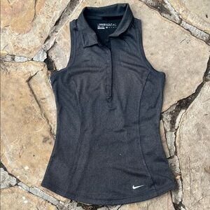 Nike Dri Fit Women's Charcoal Sleeveless Tank Top